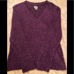 Chico’s Purple Long Sleeve Sweater Size 3